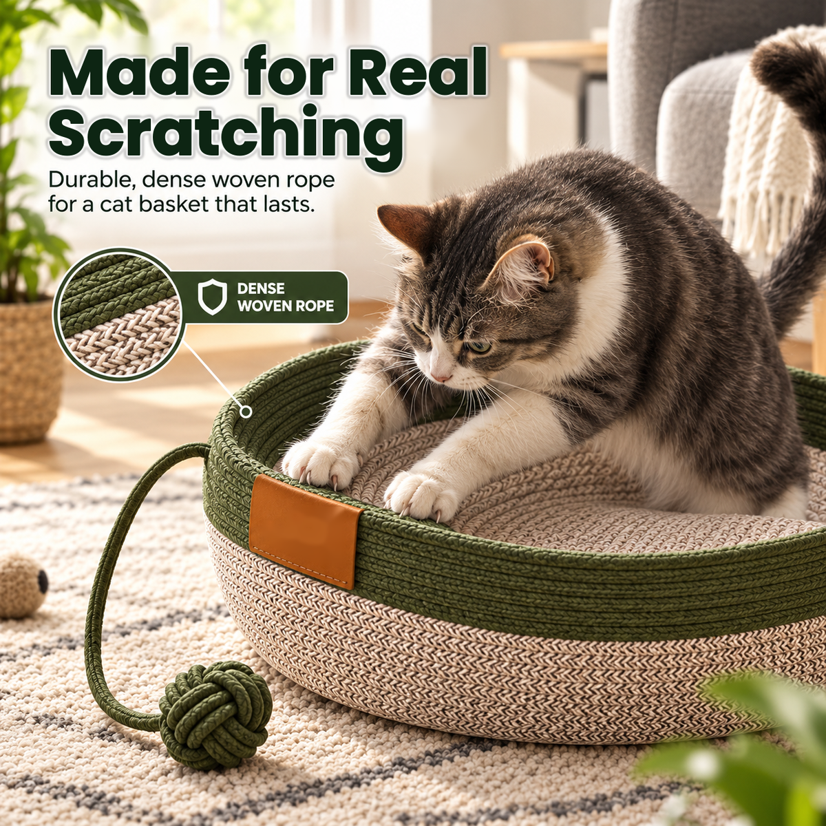 Instinct Basket - The natural territory for your indoor cat.